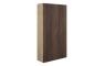Eden 600mm Slim 2 Door Storage Unit - Warm Walnut (Oak Cab)