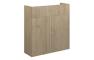 Eden 600mm Slim Basin Unit - Havana Oak (Oak Cab)