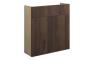Eden 600mm Slim Basin Unit - Warm Walnut (Oak Cab)