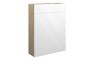 Eden 600mm Slim WC Unit - White Gloss (Oak Cab)