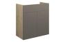 Eden 600mm Standard Basin Unit - Matt Stone (Oak Cab)