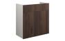 Eden 600mm Standard Basin Unit - Warm Walnut (Grey Cab)
