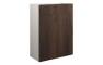 Eden 600mm Standard WC Unit - Warm Walnut (Grey Cab)