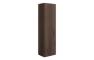 Flute 350mm Wall Hung 1 Door Tall Unit - Textured Walnut