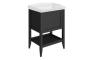 Kina 650mm Floor Standing 1 Drawer Basin Unit w/Basin - Matt Anthracite