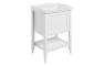 Kina 650mm Floor Standing 1 Drawer Basin Unit w/Basin - Matt White