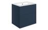 Morino 610mm Wall Hung 2 Drawer Basin Unit & 0TH Basin - Matt Deep Blue