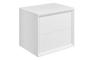 Plush 610mm Wall Hung 2 Drawer Basin Unit & Top - Matt White
