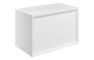 Plush 810mm Wall Hung 2 Drawer Basin Unit & Top - Matt White