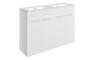 Sabanto 1210mm Floor Standing 4 Door Basin Unit & 0TH Thin Edge Basin - White Gloss