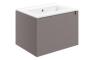 Sight 615mm Wall Hung 1 Drawer Basin Unit & 0TH Thin Edge Basin - Matt Taupe