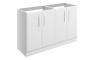 Stafford 1200mm Floor Standing 4 Door Basin Unit (No Top) - Matt White