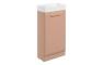 Stafford 410mm Floor Standing 1 Door Cloakroom Basin Unit w/1TH Basin - Matt Apricot
