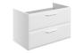 Stafford 795mm Wall Hung 2 Drawer Basin Unit (No Top) - Matt White