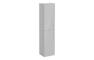 VitrA Root Flat 40cm 2 Door Tall Unit (LH Hinge) - Shiny Pearl Grey