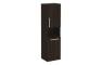 VitrA Root Flat 40cm 2 Door Semi-Tall Unit w/Laundry Basket (RH Hinge) - Walnut