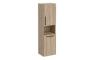VitrA Root Flat 40cm 2 Door Semi-Tall Unit w/Laundry Basket (RH Hinge) - Natural Oak