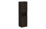 VitrA Root Flat 40cm 2 Door Semi-Tall Unit w/Laundry Basket (LH Hinge) - Walnut