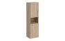 VitrA Root Flat 40cm 2 Door Semi-Tall Unit w/Laundry Basket (LH Hinge) - Natural Oak