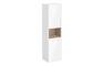 VitrA Root Flat 40cm 2 Door Semi-Tall Unit w/Laundry Basket (LH Hinge) - High Gloss White