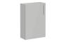 VitrA Root Flat 55cm 1 Door Slim Lower/Base Unit (LH Hinge) - Shiny Pearl Grey