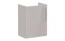 VitrA Root Flat 40cm 1 Door Wall Hung Slim Washbasin Unit (LH Hinge) - Bright Sahara Beige