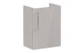 VitrA Root Flat 40cm 1 Door Wall Hung Slim Washbasin Unit (RH Hinge) - Bright Sahara Beige