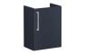VitrA Root Flat 40cm 1 Door Wall Hung Slim Washbasin Unit (RH Hinge) - Matt Dark Blue