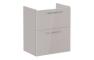 VitrA Root Flat 60cm 2 Drawer Slim Washbasin Unit - Bright Sahara Beige