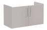 VitrA Root Flat 100cm 2 Door Washbasin Unit - Bright Sahara Beige