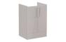 VitrA Root Flat 60cm 2 Door Floor Standing Washbasin Unit - Bright Sahara Beige