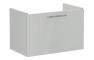 VitrA Root Flat 80cm 1 Drawer Washbasin Unit - Shiny Pearl Grey