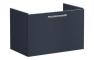 VitrA Root Flat 80cm 1 Drawer Washbasin Unit - Matt Dark Blue