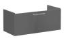 VitrA Root Flat 100cm 1 Drawer Washbasin Unit - Anthracite High Gloss