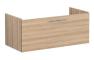 VitrA Root Flat 100cm 1 Drawer Washbasin Unit - Natural Oak