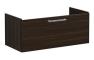 VitrA Root Flat 100cm 1 Drawer Washbasin Unit - Walnut