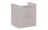 VitrA Root Flat 60cm 2 Drawer Washbasin Unit - Bright Sahara Beige