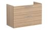 VitrA Root Flat 100cm 2 Drawer Washbasin Unit - Natural Oak