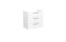 VitrA Root Flat 80cm 3 Drawer Washbasin Unit - High Gloss White
