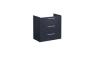 VitrA Root Flat 80cm 3 Drawer Washbasin Unit - Matt Dark Blue