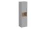 VitrA Root Flat 40cm 2 Door Semi-Tall Unit w/Laundry Basket (LH Hinge) - Matt Rock Grey