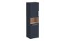 VitrA Root Flat 40cm 2 Door Semi-Tall Unit w/Laundry Basket (LH Hinge) - Matt Dark Blue