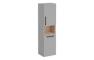 VitrA Root Flat 40cm 2 Door Semi-Tall Unit w/Laundry Basket (RH Hinge) - Matt Rock Grey