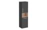 VitrA Root Flat 40cm 2 Door Semi-Tall Unit w/Laundry Basket (RH Hinge) - Matt Storm Grey