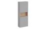VitrA Root Flat 55cm 2 Door Semi-Tall Unit (LH Hinge) - Matt Rock Grey