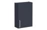 VitrA Root Flat 60cm 1 Door Upper/Wall Unit (RH Hinge) - Matt Dark Blue