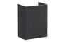 VitrA Root Classic 40cm 1 Door Wall Hung Slim Washbasin Unit (LH Hinge) - Matt Graphite