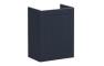 VitrA Root Classic 40cm 1 Door Wall Hung Slim Washbasin Unit (LH Hinge) - Matt Dark Blue