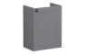 VitrA Root Classic 40cm 1 Door Wall Hung Slim Washbasin Unit (RH Hinge) - Matt Grey