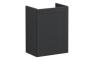 VitrA Root Classic 40cm 1 Door Wall Hung Slim Washbasin Unit (RH Hinge) - Matt Graphite